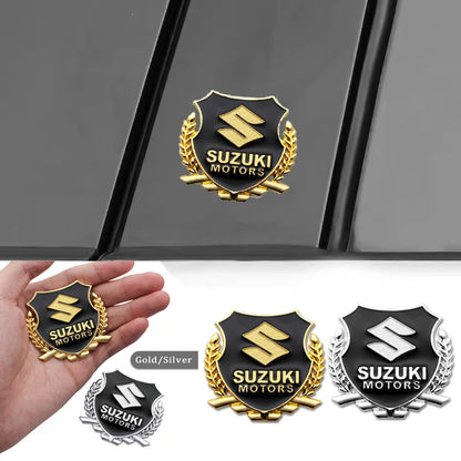 3D Metal Car Badge Emblem Body Sticker Trunk Decorative Decal  For Suzuki SX4 Grand Vitara Jimny Baleno Alto Swift Accessories