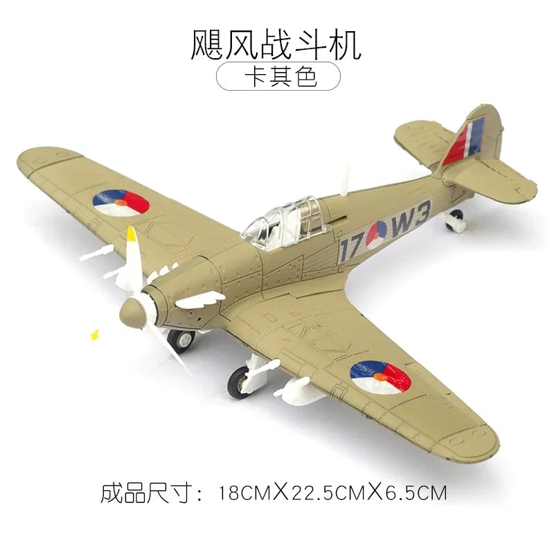 1/48 WWII Fighter Model 4D Assemble Aircraft Plastic DIY Accessories Toy Small Airplane Toy Diy Craft Kits for Adults