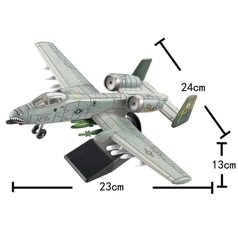 1/72 Scale A-10 Thunderbolt II Aircraft Model Kit Building Block Set Airplane Toys for Kids Collectors Hobbyists