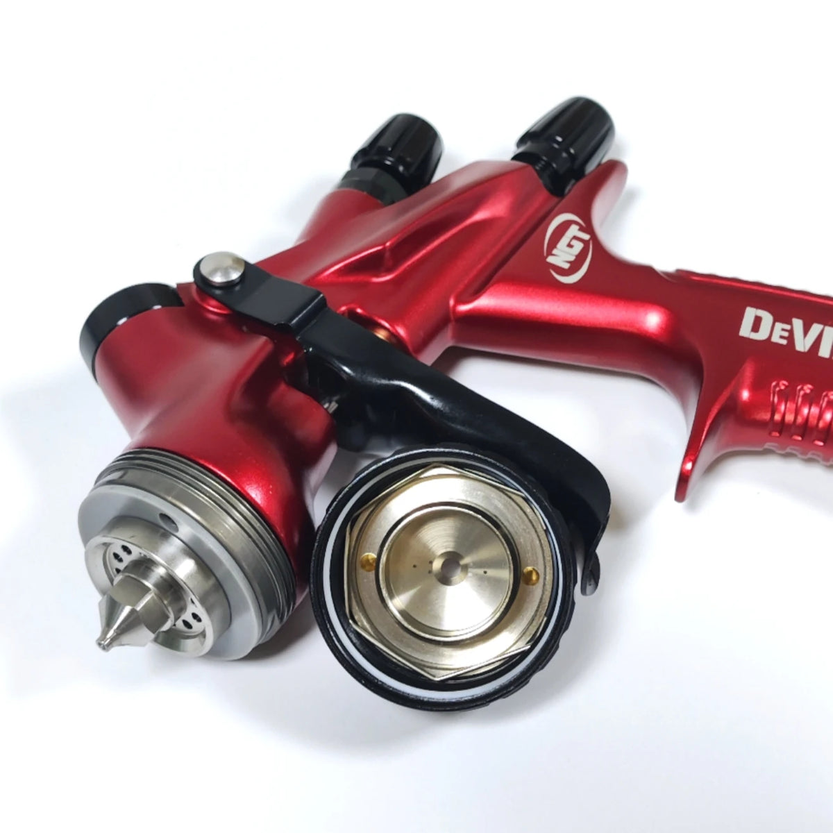 DEVIDISS HVLP NGT Pro TE20 Lite Spray Gun Kit Professional 1.3mm Nozzle Car Paint Application Comfortable for All Car Paints