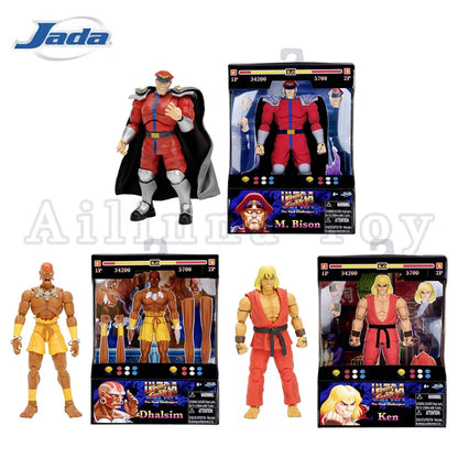 Jada Toys 1/12 6inch Action Figure Ultra Street Fighter II: The Final Challengers Ken M.Bison Dhalsim Anime Toy