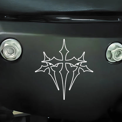 High-Quality Waterproof Three-Cross Stickers for Your Car Faith Expression in a Beautiful Design Automotive Decal