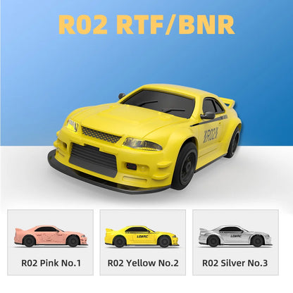 LDARC R02 Mini Rc Sports 1/64 Simulated Electric Remote Control Model Car Tabletop RTR 2.4G Adults Children'S Toys Gift