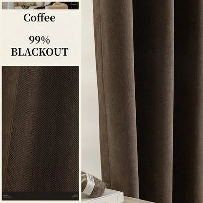 310CM Height Custom Size Chenille Window Curtain Blackout Sound Insulation Curtain For Bedroom Living Room Thickening Curtain