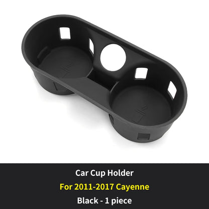 For Porsche Cayenne Macan Center Console Bottle Holder Insert Anti Slip Drink Organizer Auto Accessories Silicone Car Cup Holder