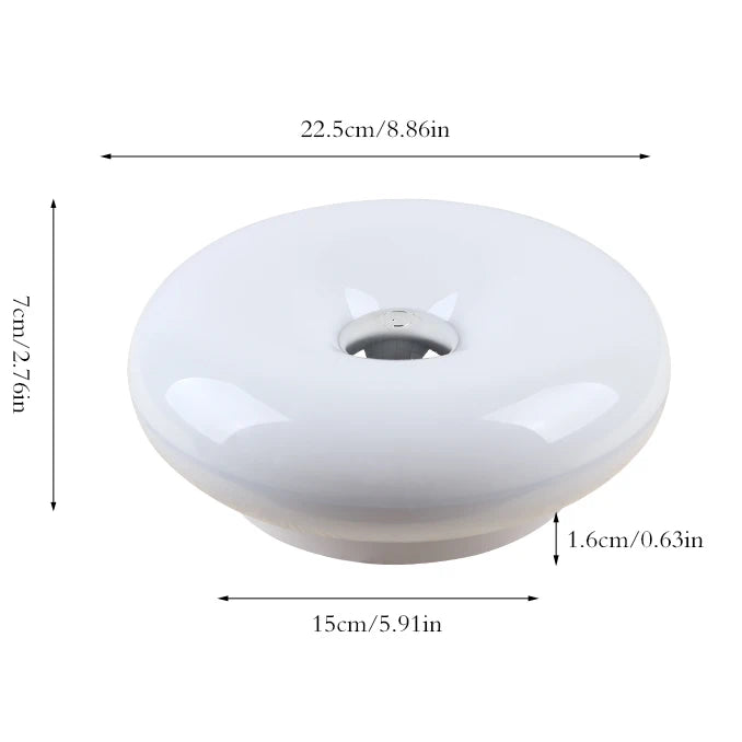 Light Luxury Bauhaus Donut-Style Ambient Table Lamp, Wall-Mounted Corridor Light, Dual-Purpose, Adjustable Rgb Starry Sky Lighting, Bedroom Bedside Lamp, Living Room and Dining Room Decoration.