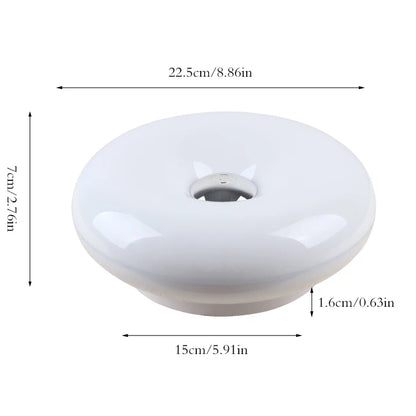Light Luxury Bauhaus Donut-Style Ambient Table Lamp, Wall-Mounted Corridor Light, Dual-Purpose, Adjustable Rgb Starry Sky Lighting, Bedroom Bedside Lamp, Living Room and Dining Room Decoration.