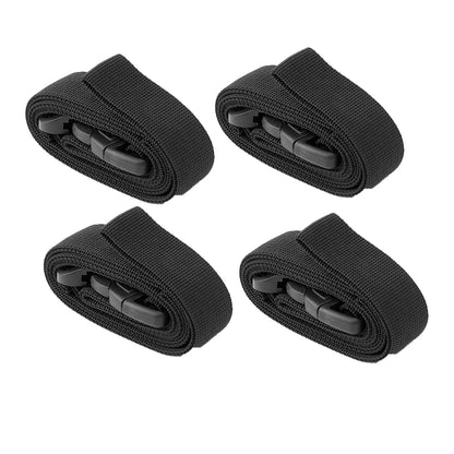 Heavy-Duty Outdoor Camping Luggage Straps - Adjustable Double Safety Buckle Luggage Packing Belt Bundling Rope of Cargoes
