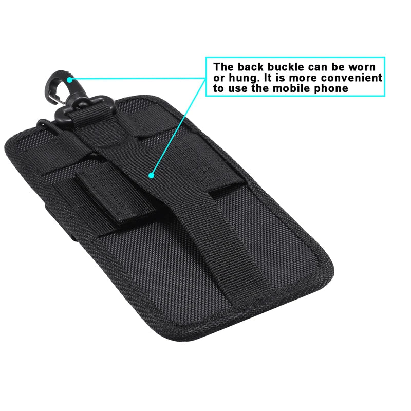 Oxford cloth Hanging Shoulder strap Universal Cell Phone Bag For Samsung iphone Xiaomi Motorola Huawei Smartphone Hanging Bag