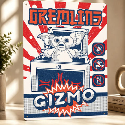 Gremlins Aluminum Posters Customized Metal Tin Sign Vintage Premium Dramatic Screen Scene Wall Art For Film Fans And Theaters