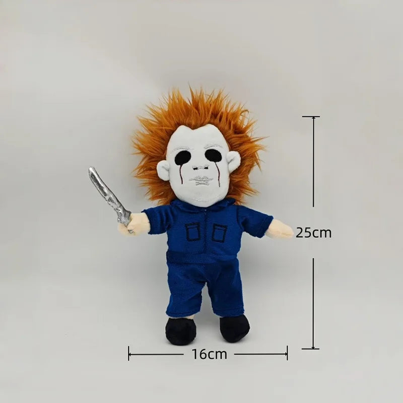 2025 New 25cm Horror Michael Myers Plush Toys Movie Anime Halloween Figures Soft Horror Dolls Plushie Birthday Gifts