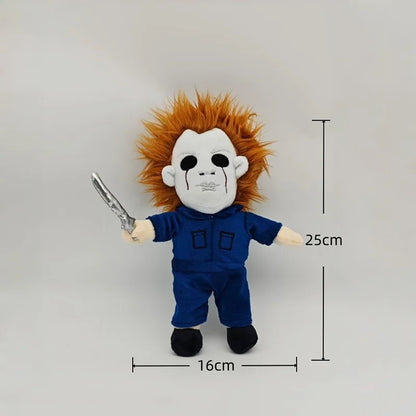 2025 New 25cm Horror Michael Myers Plush Toys Movie Anime Halloween Figures Soft Horror Dolls Plushie Birthday Gifts