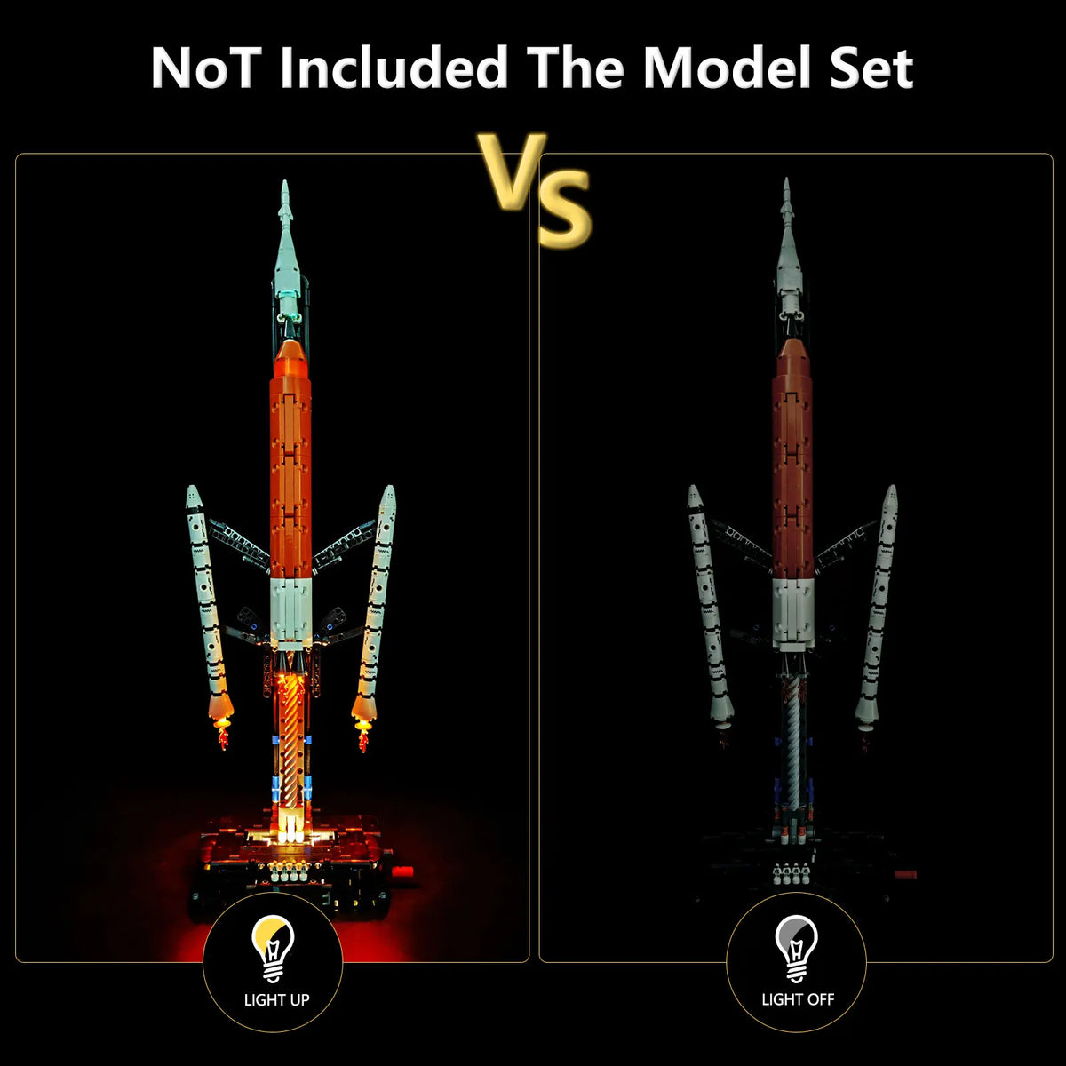 LYBMTWF LED Lighting Kit Compatible with Lego 42221 Space Launch System Rocket Building Blocks (NOT Include Model Bricks)