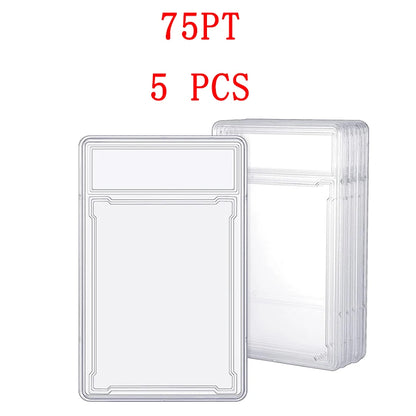 35/55/75/100PT Trading Cards Slab Label Grade Baseball Star Card Sleeves Protector Acrylic Hard Plastic Game Grade PTCG Gift Toy