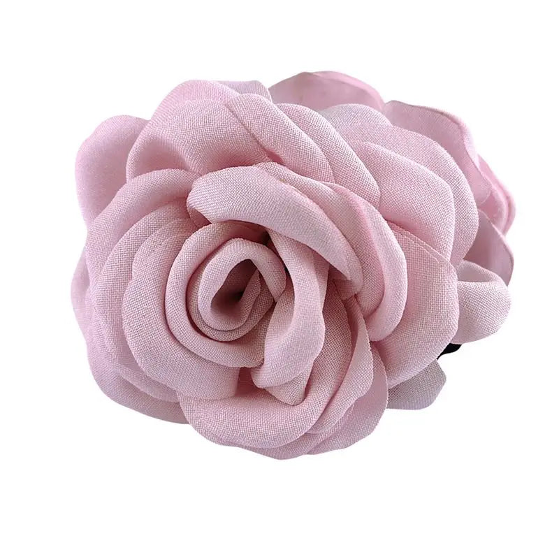 1pc Rose fabric flower claw clip, Amazon popular hair accessory, hair tie, ponytail claw, versatile ball head claw clip