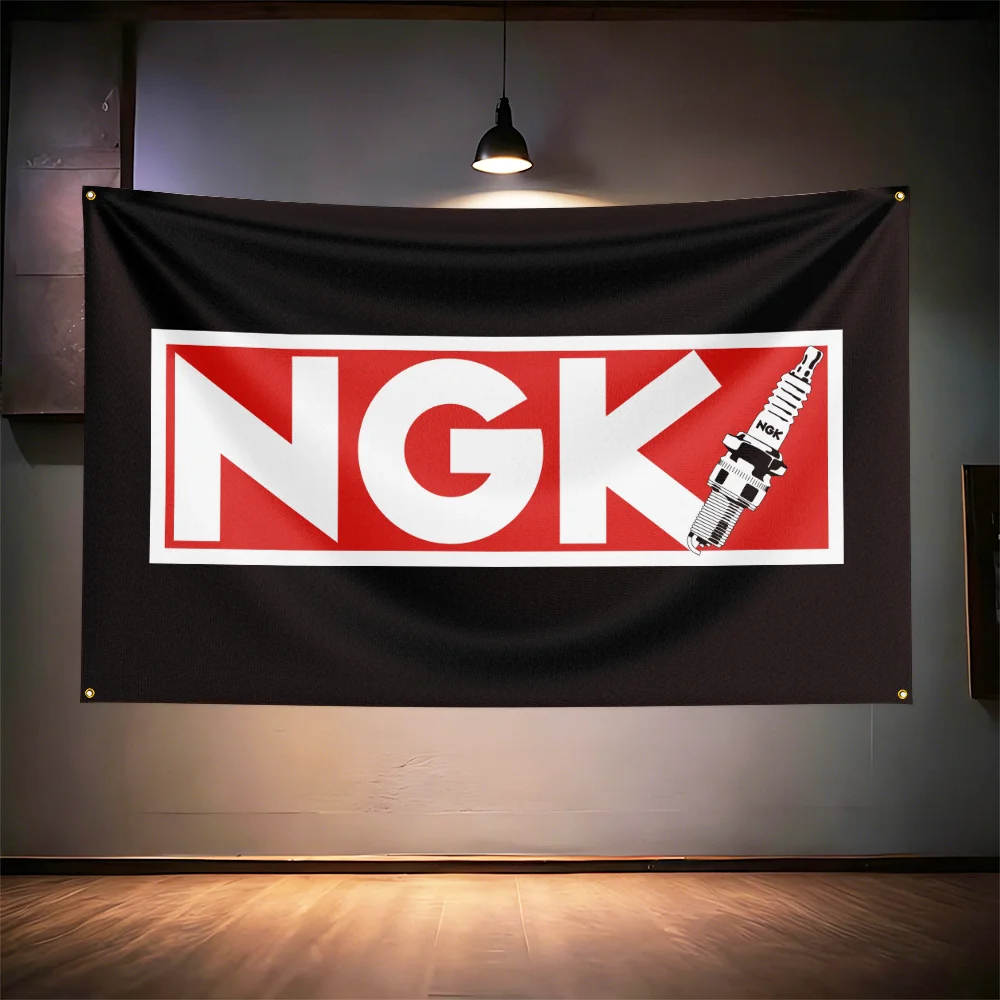 N-G-Ks Auto Parts Flag  For Garage Workshop Repair Shop Man Cave Bar Club Auto Shop Wall Decor Banner