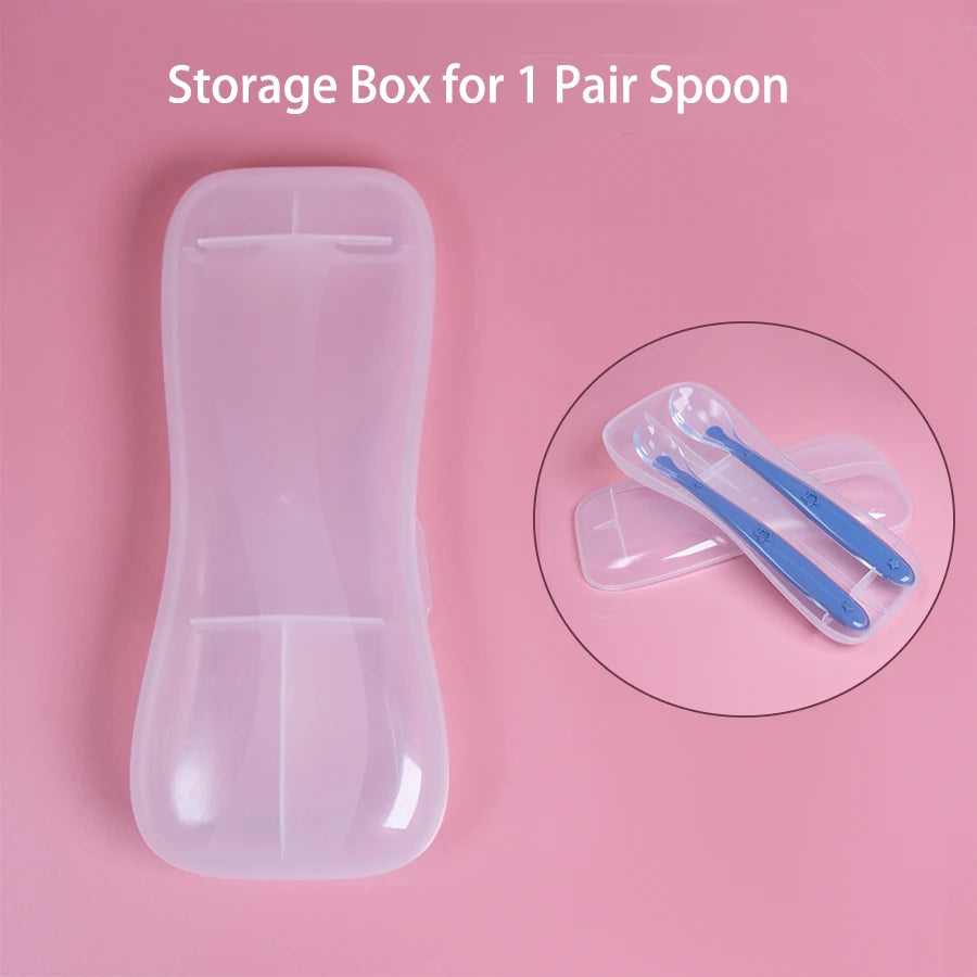 9 Colors Baby Silicone Spoon Learning Spoon Star Pattern Large Small Spoon Set Soft Silicone Feeding Spoon Training Baby Reborn