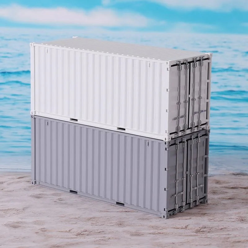 HO 1/87 Scale Miniature Container Model 20FT Shipper Container Storage Box DIY Building Railway Train Scene Accessories 1PCS