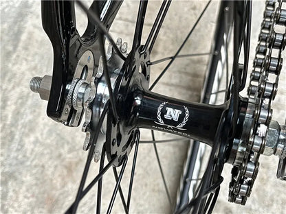 52/55/58CM Fixie Bike Tsunami SNM300 Aluminum Alloy Single Speed Fixed Gear Bicycle 700C Master Wheel Hollow Integrated Crankset