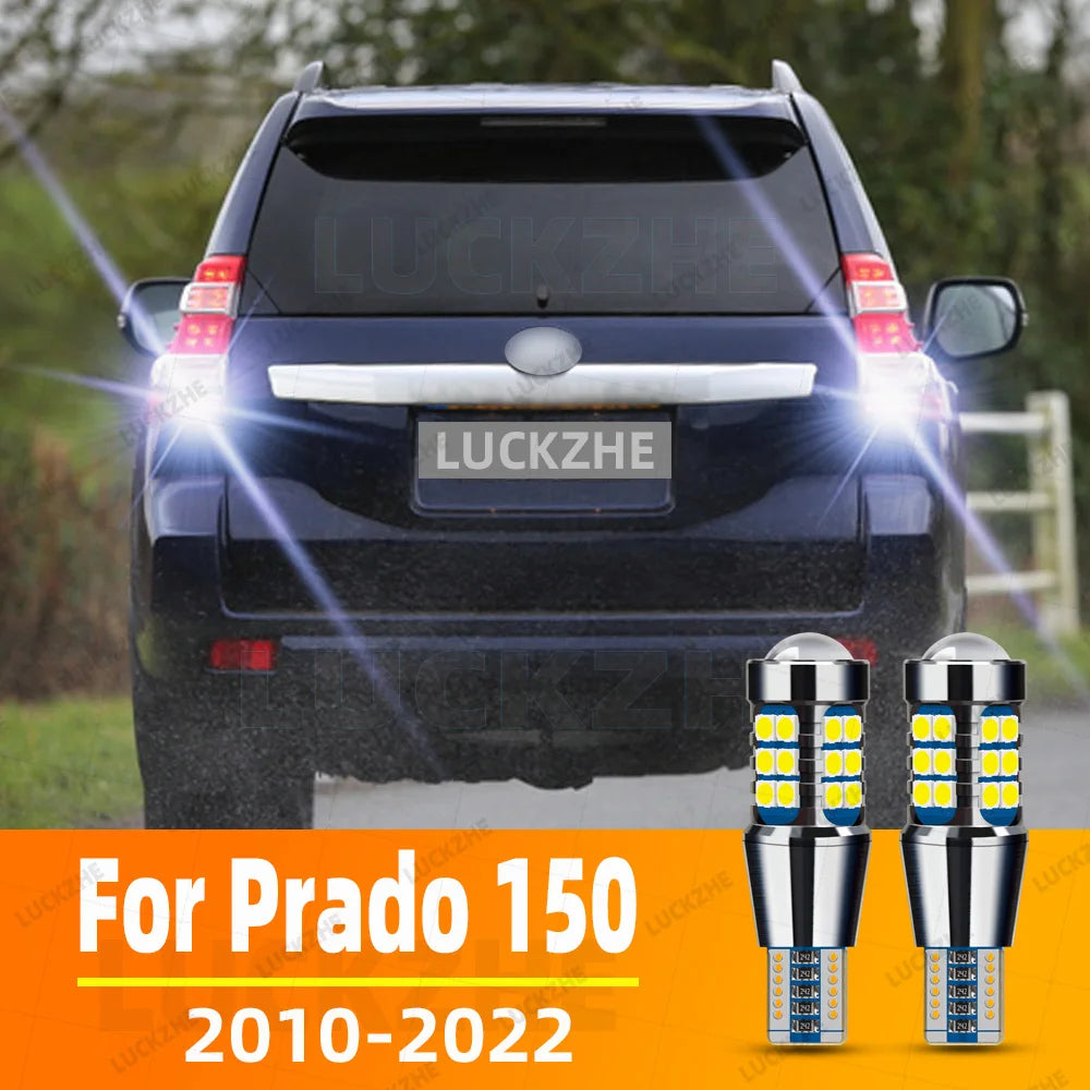 2Pcs Canbus For Toyota Land Cruiser Prado 150 2010-2014 2015 2016 2017 2018 2019 2020 2021 LED Backup Reverse Back Up Light Bulb