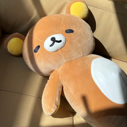 Rilakkuma Plush Pillow Cute Animal Bear Stuffed Doll Kuma Plushies Cushion Kawaii Room Deocr Toys Car Backrest Gift for Kids