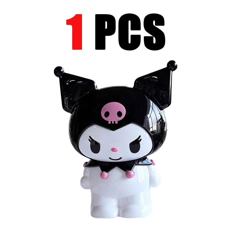 Cute Kawaii Sanrio Characters Figure Pen Cup Hello Kitty Kuromi My Melody Desktop Storage Decor Collectible Toy Gift Office