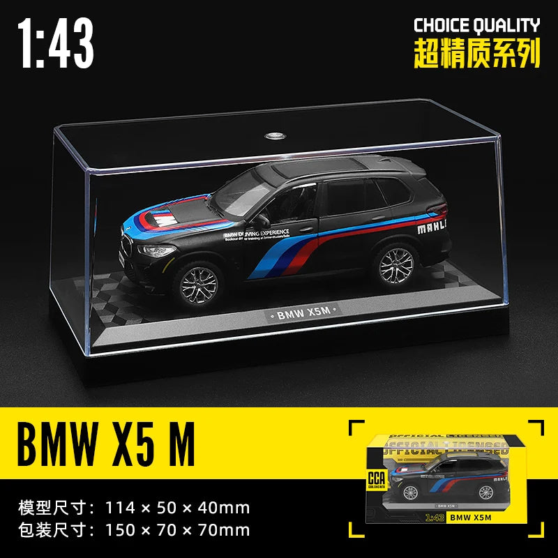 CCA MSZ 1:36~1:47 Lamborghini Aventador SVJ 63 Maserati Land Rover Guard BMW Benz Car Model With Helmet Acrylic Box Alloy Car