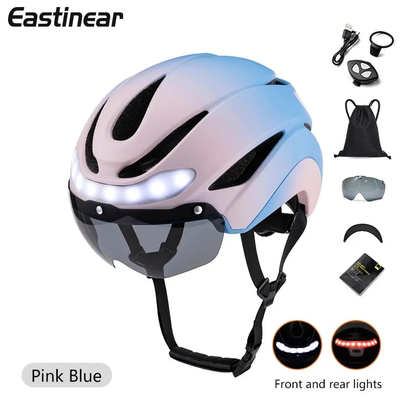 Eastinear High-quality Bicycle Helmet LED Light for Men and Women Racing Road Smart Bicycle Helmet Professional Riding Equipment