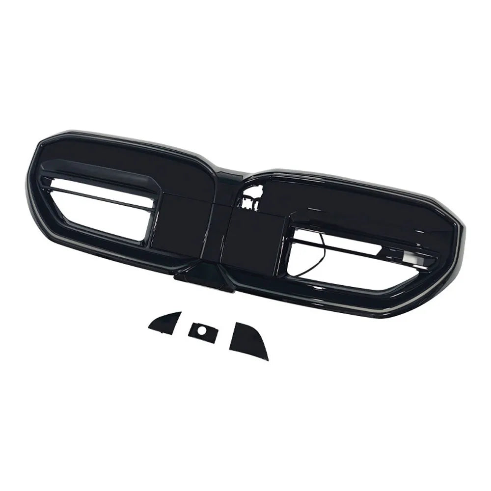 Car Front Grille with Led for BMW 5 Series G60 2024-2025 M5 Style Lower Mesh Grill Guard Protector Cover Auto Accessories Tuning