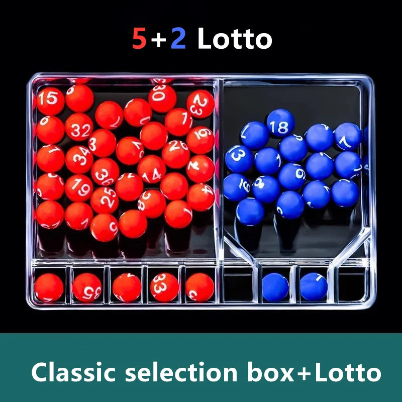 Mini Lottery Bingo Games Shake Lucky Ball Lucky Lottery Toy Number Picking Machine Entertainment Board Game Party Games