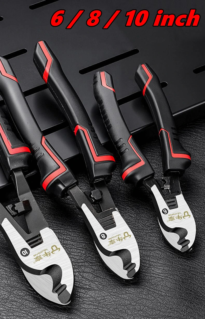 Multifunctional 6/8/10 inch Cable Cutter Electrician Professional Wire Cable Cutter Stripper Pliers Hand Tool Cable Scissors