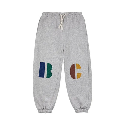 Autumn/Winter INS Korean Style Boys' and Girls' Cartoon Printed Underpants with Velvet Lace Up Guard Sports Children's Pants