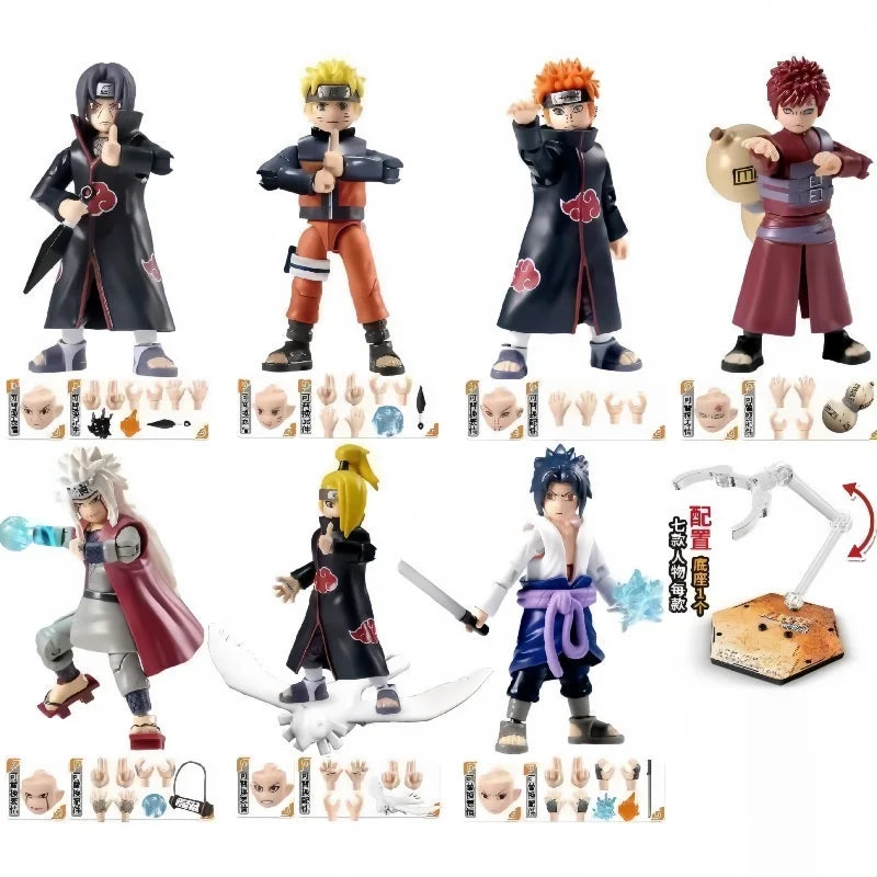 New Original NARUTO Building Blocks Toys Cartoon Anime DIY Assembled Figure Uzumaki Shippuden Action Model Toys Children Gifts