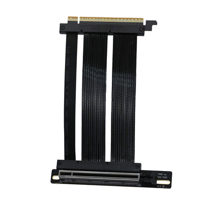 PCIe 5.0 X16 GPU Riser Cable Gen5 Right Angle Graphics Card Extension Cable 128GB/s for Vertical Mount PC