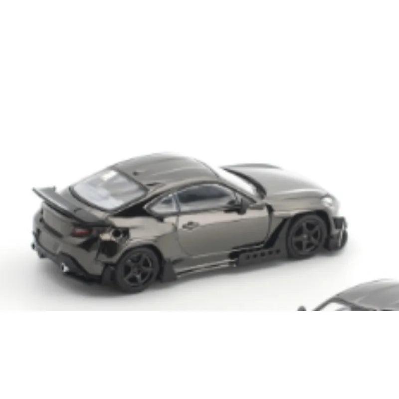 POPRACE 1:64 PANDEM GR86 S-DarkChrome014 die-casting alloy simulation car model is a gift that boys like.