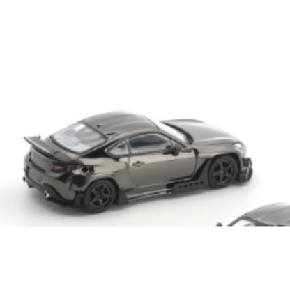 POPRACE 1:64 PANDEM GR86 S-DarkChrome014 die-casting alloy simulation car model is a gift that boys like.
