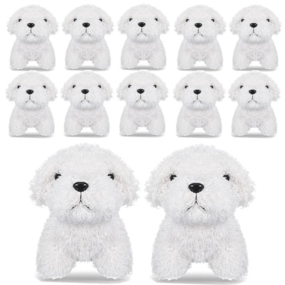 Teddy Dog Plush Toys 4.72 Inch Stuffed Puppy Dogs Mini Plush Dogs for Adopt a Puppy Party Favors Christmas Baby Shower Birthday