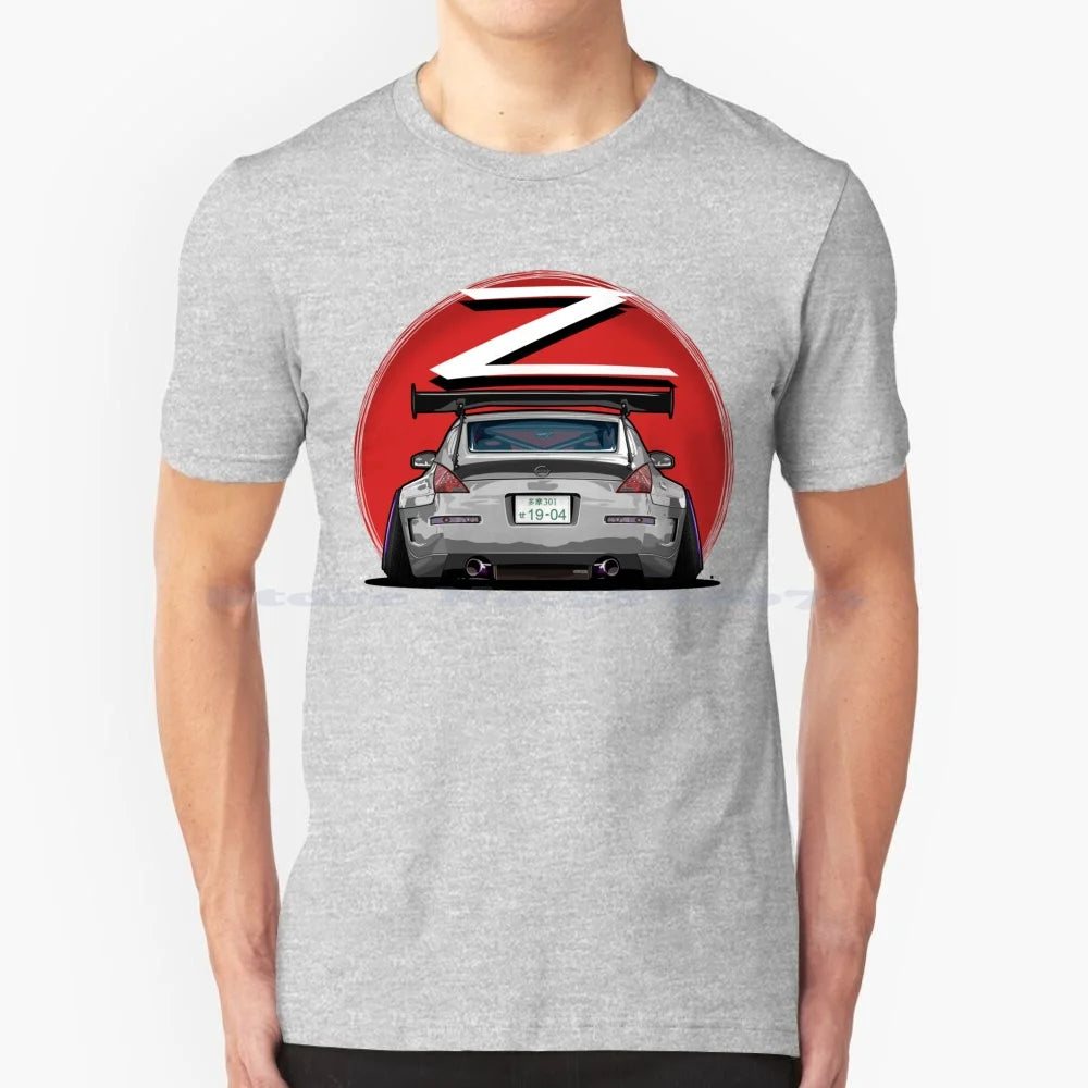Nismo Fairlady 350z Z33 Gray 100% Cotton Hoodie 350z Nismo Z33 Midnight Blue Car Graphic Osmancetinyapici Gtr Power