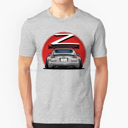 Nismo Fairlady 350z Z33 Gray 100% Cotton Hoodie 350z Nismo Z33 Midnight Blue Car Graphic Osmancetinyapici Gtr Power