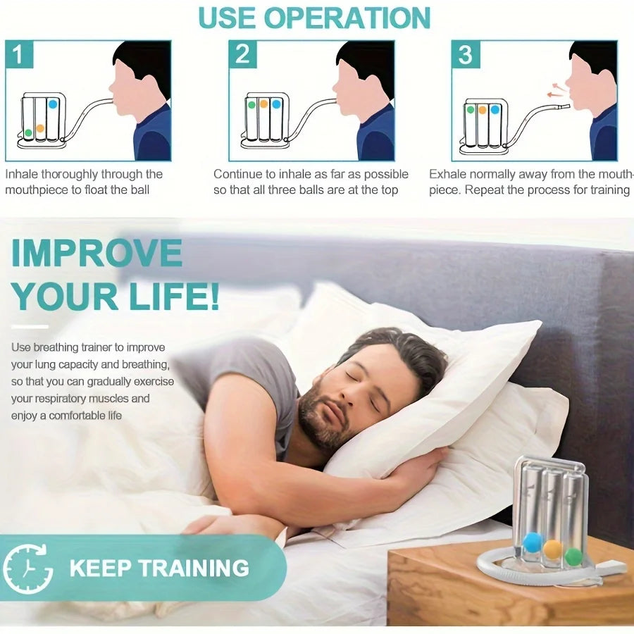 Deep Breathing Exerciser - Breath Exercise Measurement System