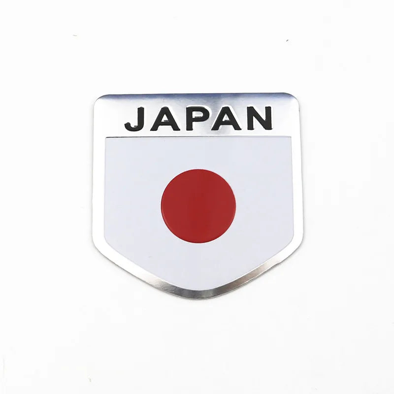 1PCS 3D aluminum car sticker for Toyota Honda Suzuki Nissan Mazda Subura Lexus