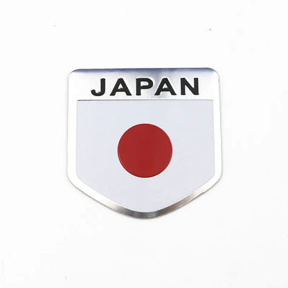1PCS 3D aluminum car sticker for Toyota Honda Suzuki Nissan Mazda Subura Lexus