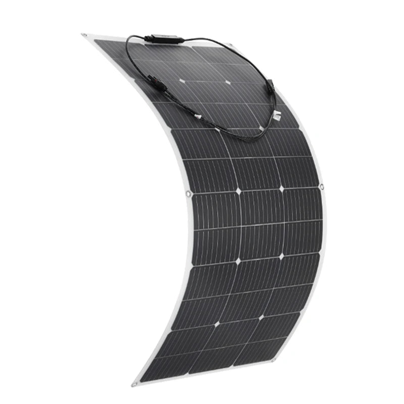 300W 600W Flexible Solar Panel With 60A Solar Regulator Cable For 12V Battery Charger Home Roof Outdoor Camping Car RV Boat