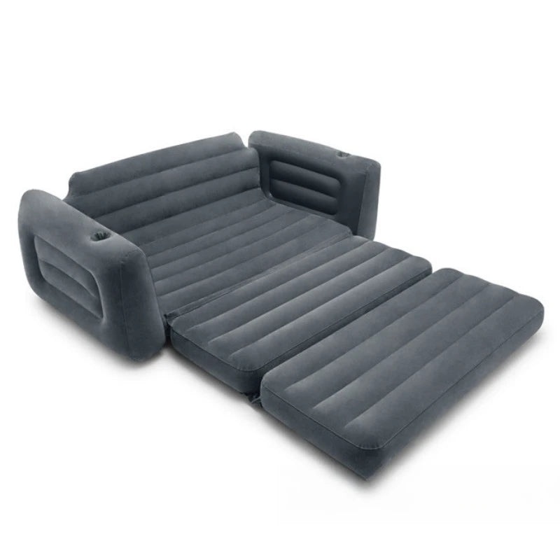 Double Foldable Inflatable Sofa Bed, Thickened Lazy Sofa Lounge Chair for Nap Rest Home Office Camping