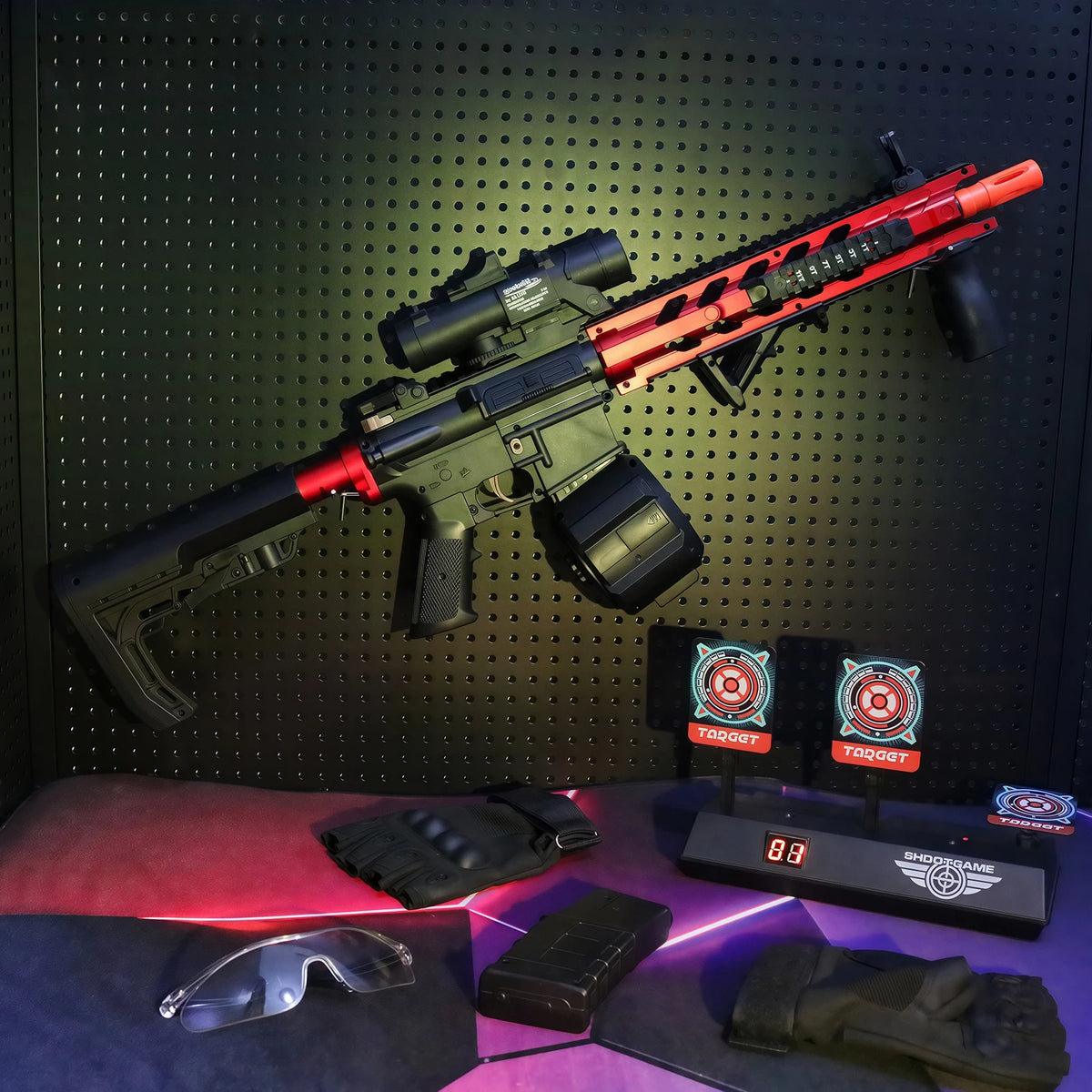 M416 Auto Electric GEL Blasters Rifle with Realistic Recoil -for Epic Outdoor Gel Ball Blaster War,Gift toy（No water bombs）