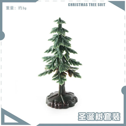 10PCS Miniature Chrismas Tree Simulation Pine Trees DIY Chrismas Decoration For Dollhouse Desktop Scene Layout New Year Kid Gift
