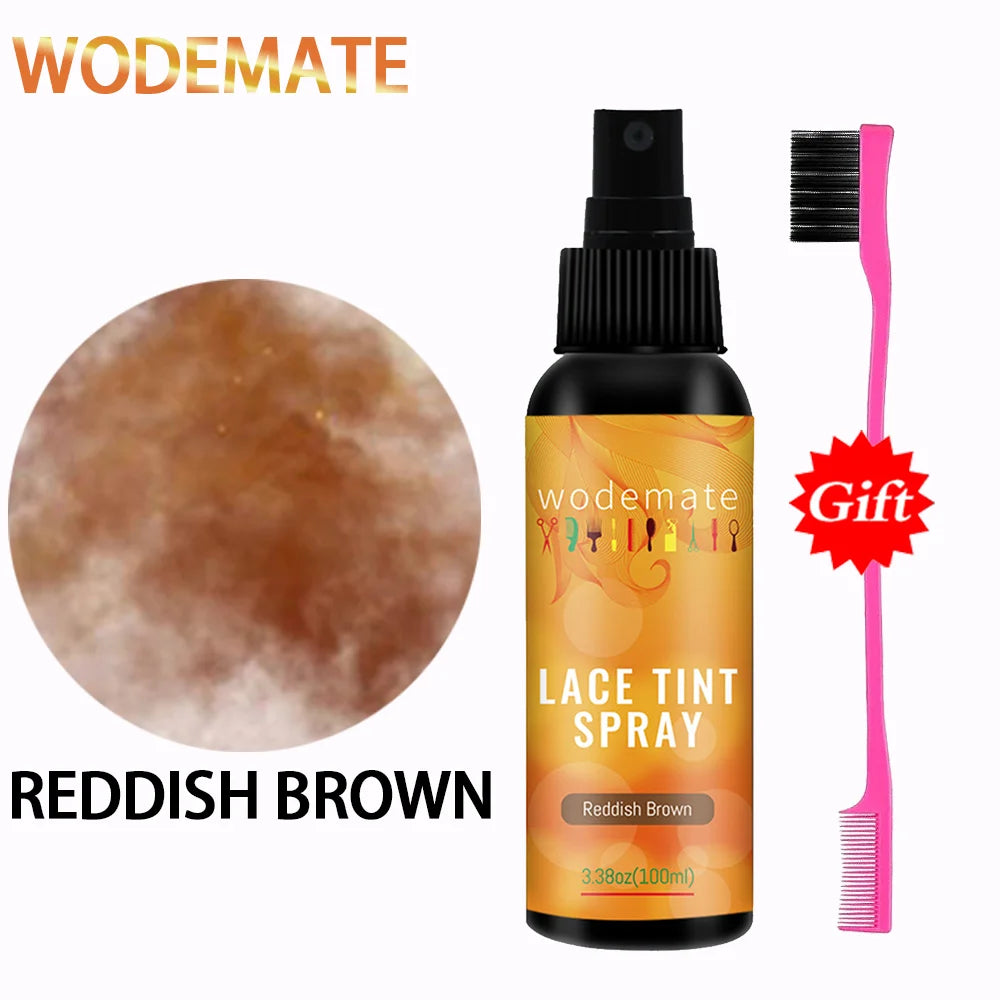 Tinted Lace Precison Parting Pen 100ml Lace Tint Mousse Brown Lace Dyeing Spray Wig Lace Tint With Brush Applicatior Wholesale