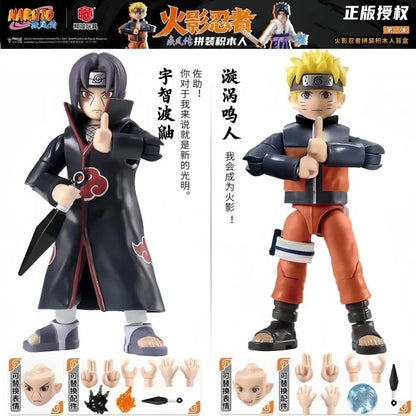 New Original NARUTO Building Blocks Toys Cartoon Anime DIY Assembled Figure Uzumaki Shippuden Action Model Toys Children Gifts