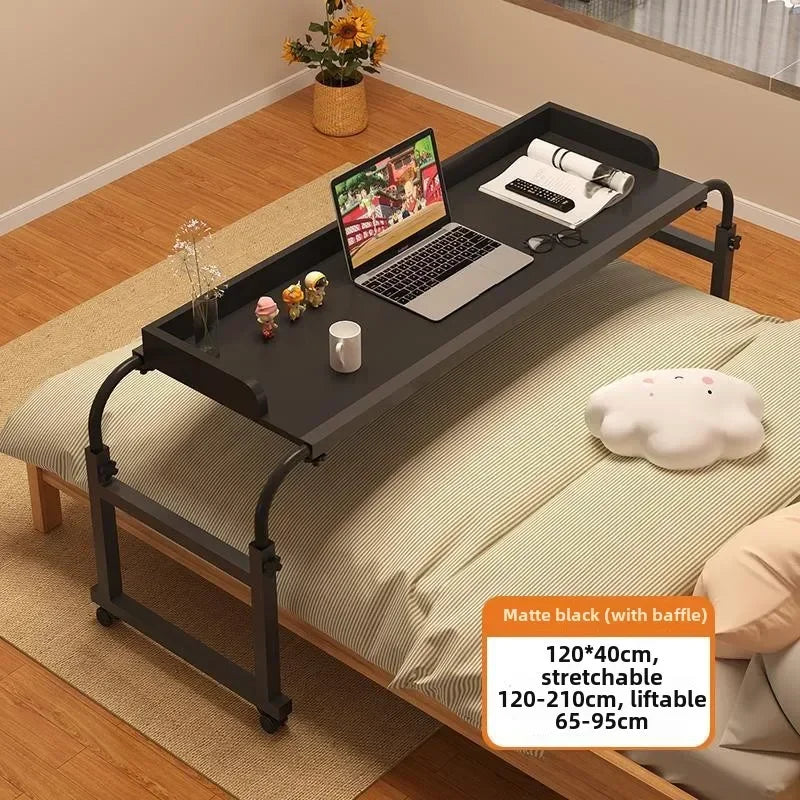 Bed Small Table 120*40cm Wholesale Bedroom Lazy Cross Bed Table Liftable Student Study Table Removable Study Desk