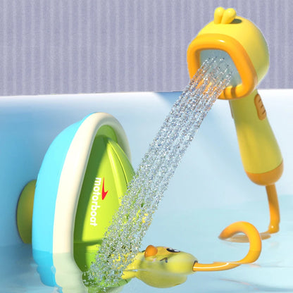 Baby Shower Bathroom Water Playing Little Yellow Duck Flower Shower Divine Device Water Spray Water Playing Toy